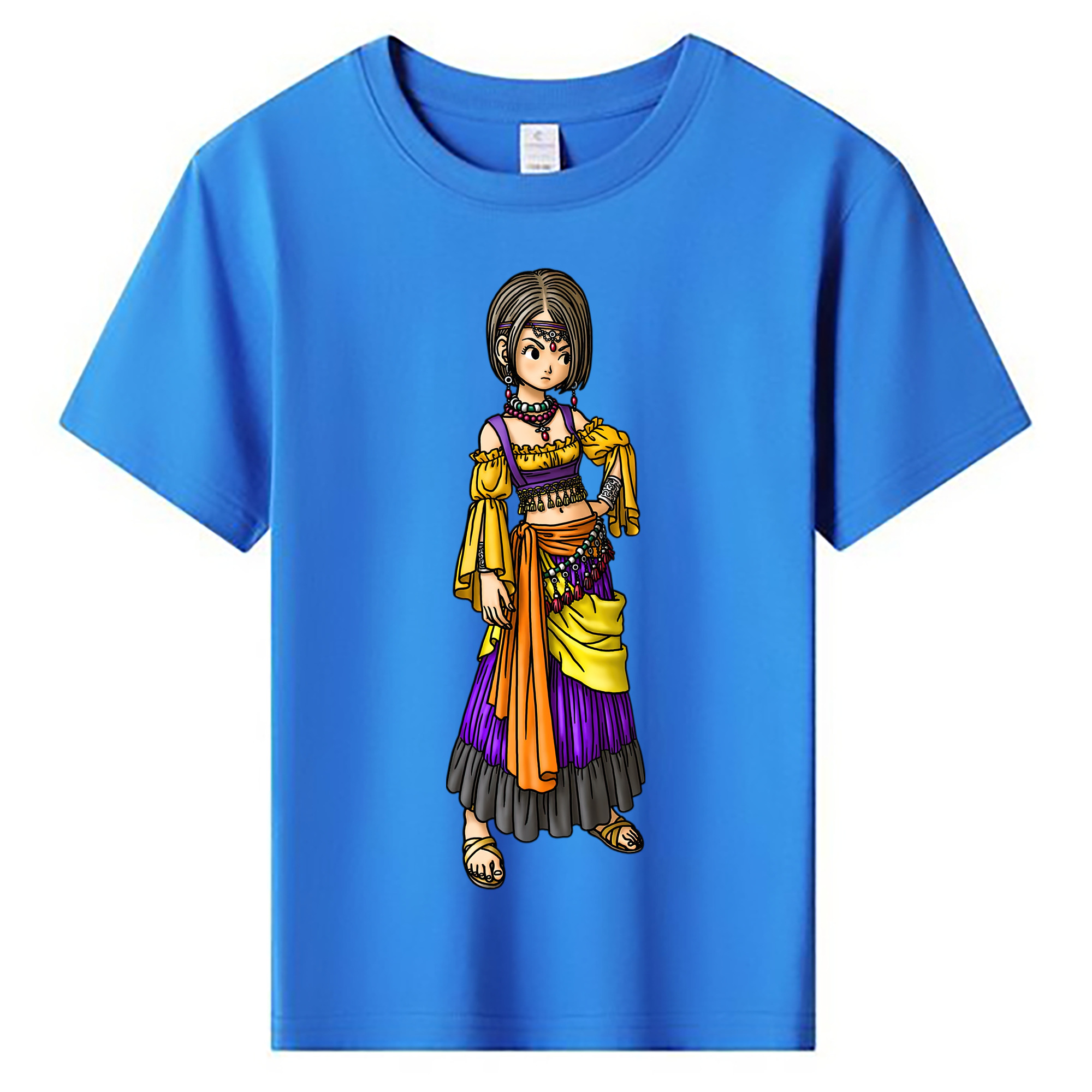 （画像用） ドラゴンクエスト Doragon Kuesuto Dragon Quest 綿100％キッズTシャツ（フロントプリント）
